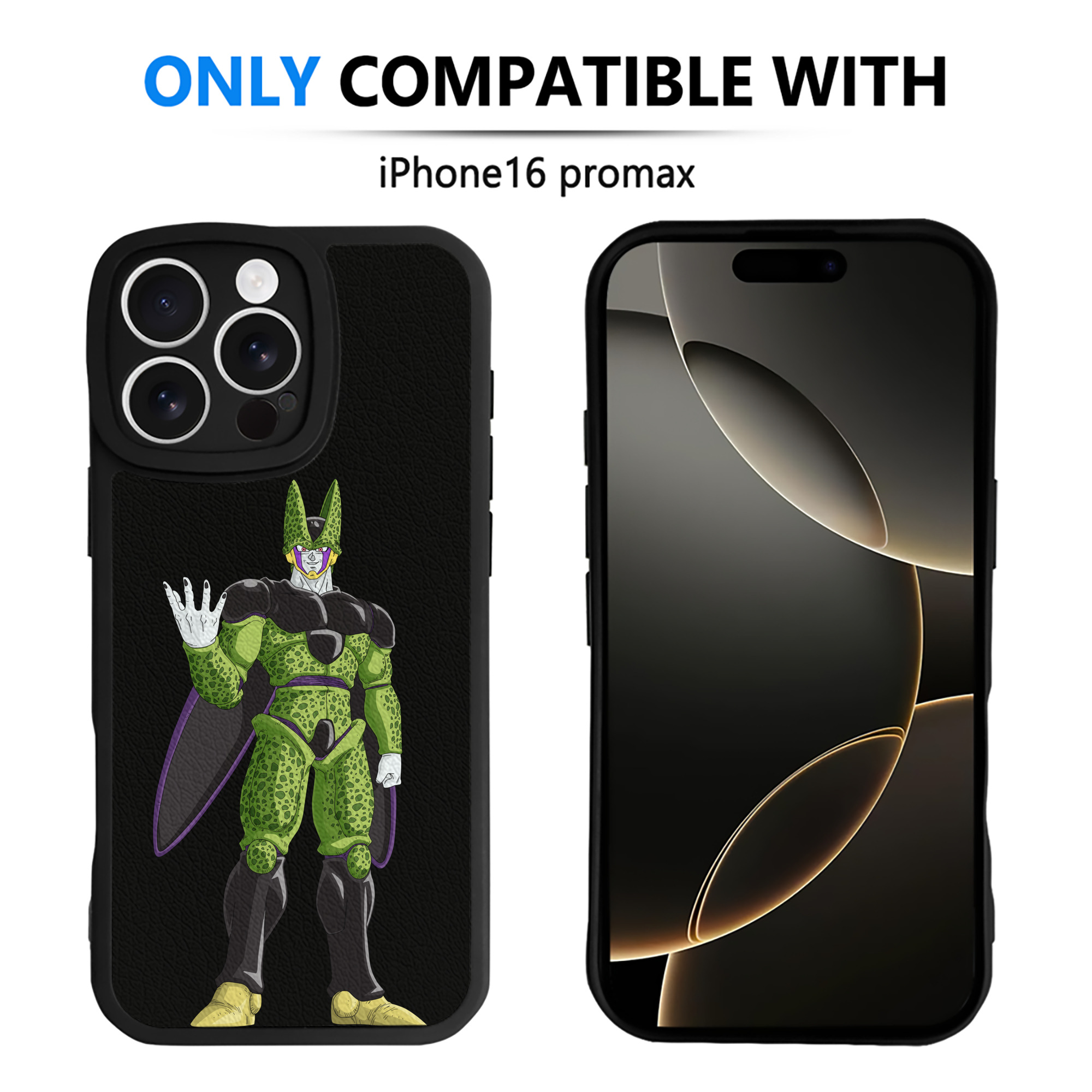 （画像用） ドラゴンボール セル DRAGON BALL Cell 【iPhone 16シリーズ対応】シリコンスマホケース（レザー調） 材質：シリコン